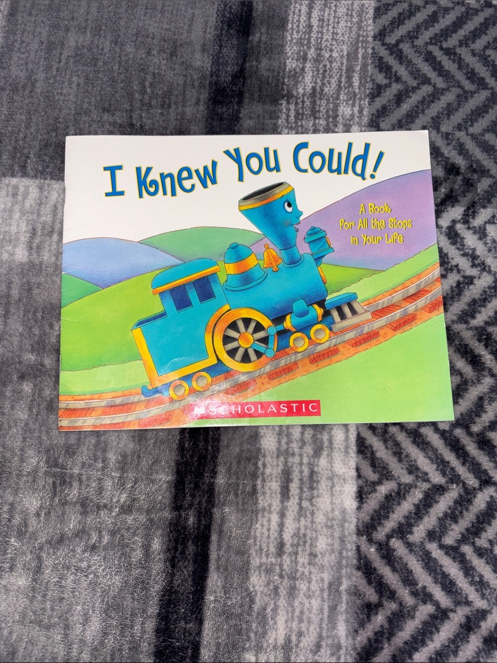 💰Scholastic I Knew You Could! Book - Blue and Yellow Train